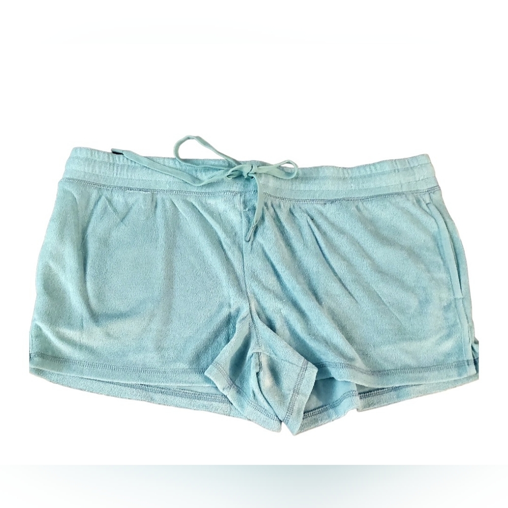Pj Salvage Women's Seafoam Green Terrycloth Lounge shorts XL NWT